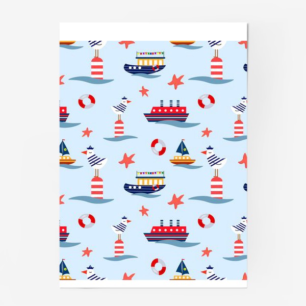 Постер «Корабли и чайки»