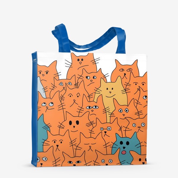 Сумка-шоппер «Оранжевые коты»