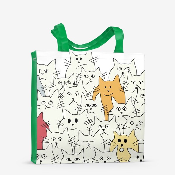 Сумка-шоппер «Светлые коты»