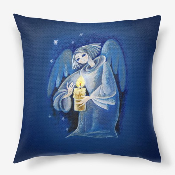 Подушка «ангел-хранитель со свечой»
