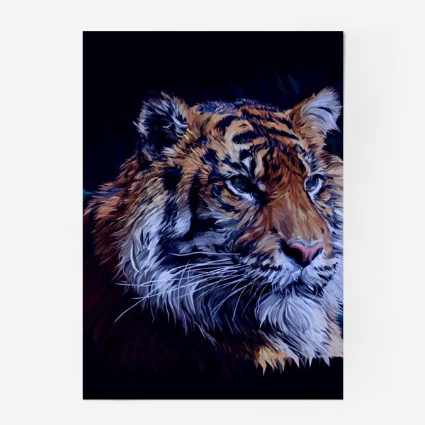 Постер «Амурский тигр. Спаси Амурского тигра. Дикая природа. Фонд помощи.»