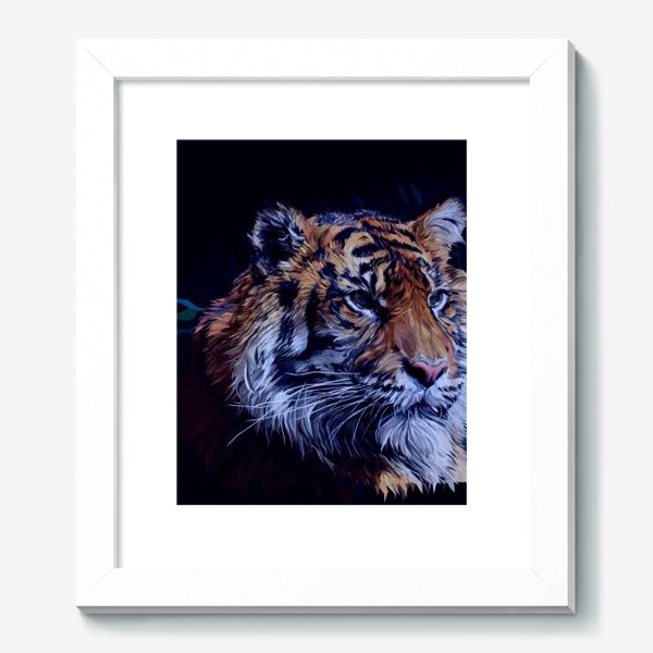 Картина «Амурский тигр. Спаси Амурского тигра. Дикая природа. Фонд помощи.»
