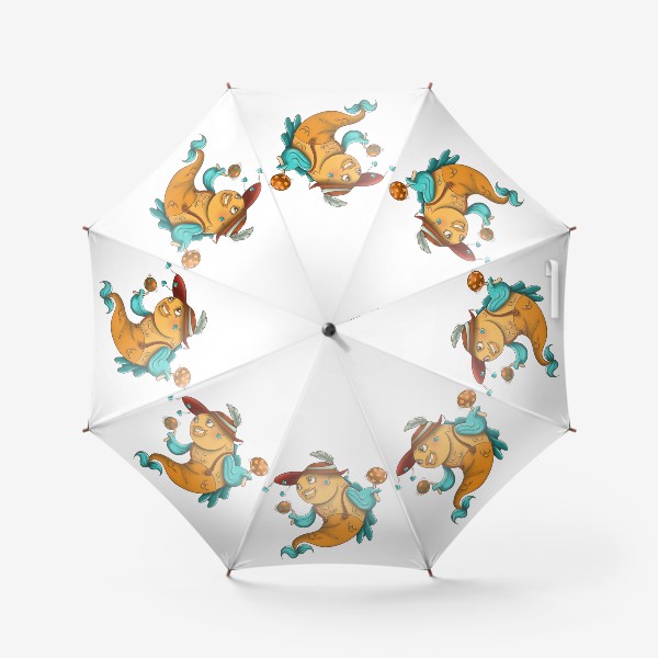 Зонт «Рыбка с маракасами»