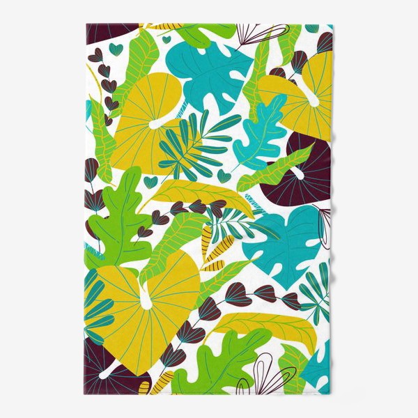 Полотенце «тропические листья»