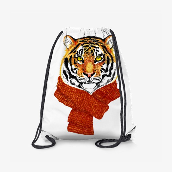 Рюкзак «Тигр в вязаном шарфике»