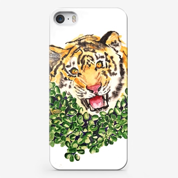 Чехол iPhone «Тигр в траве»