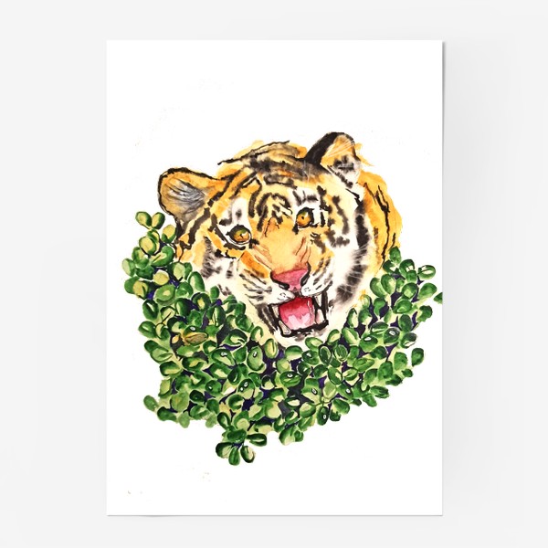 Постер «Тигр в траве»