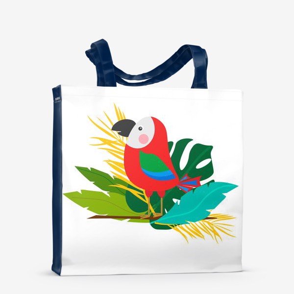 Сумка-шоппер «Красный попугай»