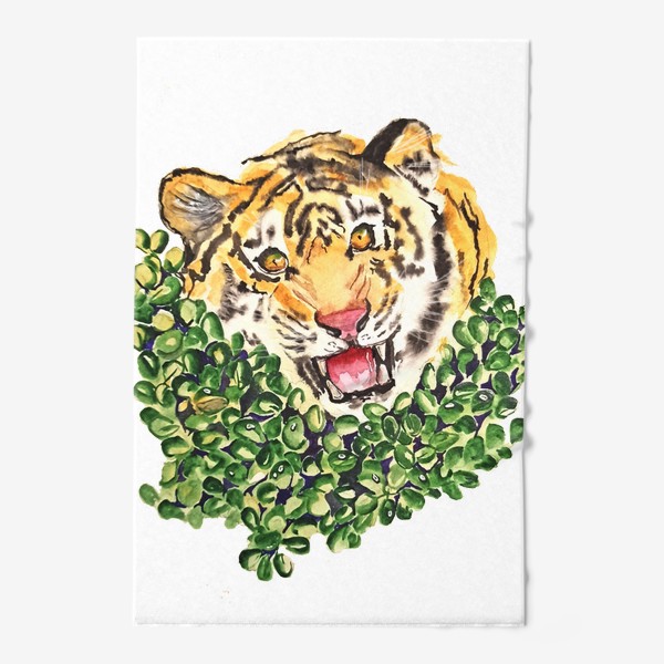Полотенце «Тигр в траве»