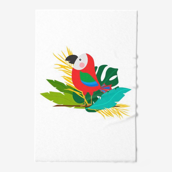 Полотенце «Красный попугай»