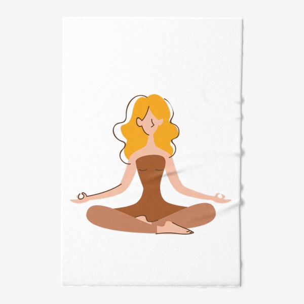 Полотенце «йога поза лотоса»
