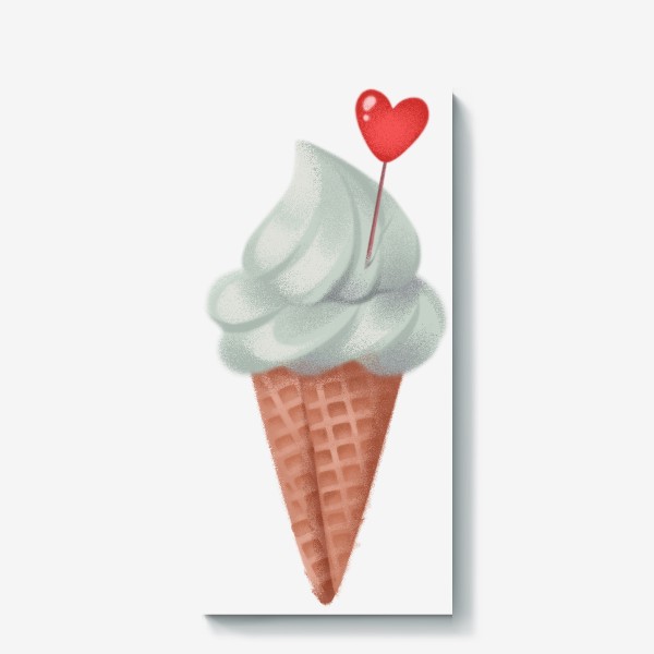 Холст «фисташковое мороженое»