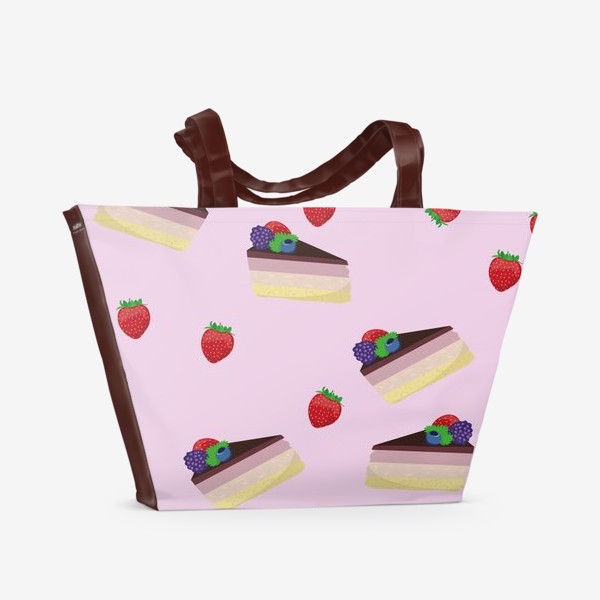 Пляжная сумка &laquo;Торт с ягодами&raquo;