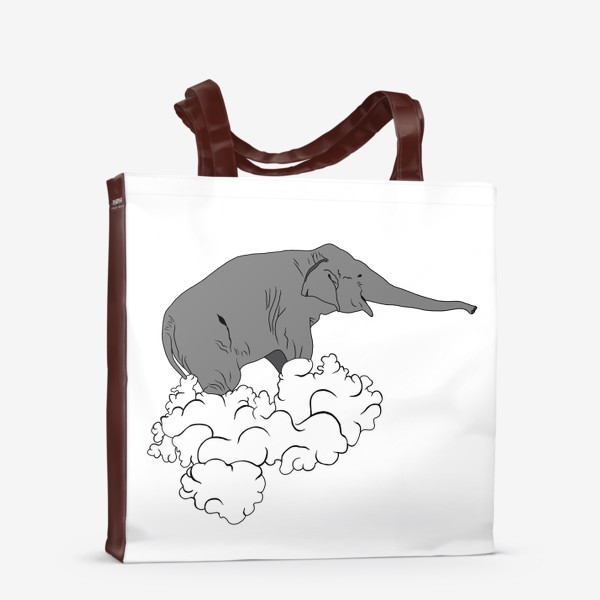 Сумка-шоппер «Слон на облаке»