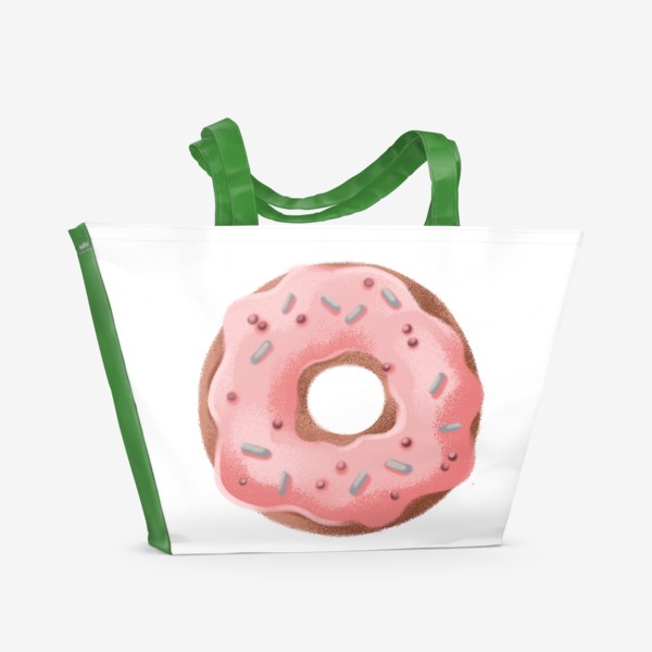 Пляжная сумка «розовый пончик»