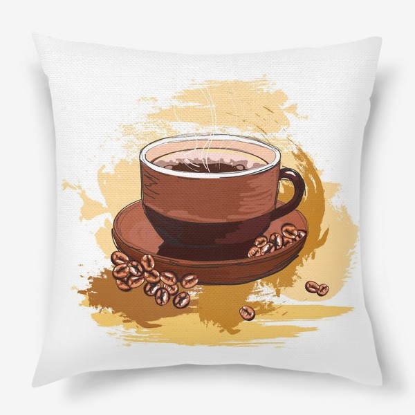 Подушка «чашка ароматного кофе»