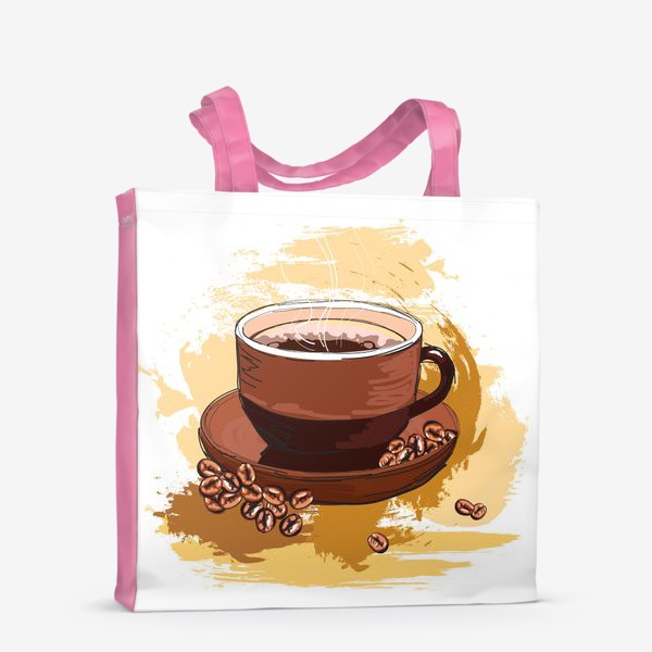 Сумка-шоппер «чашка ароматного кофе»