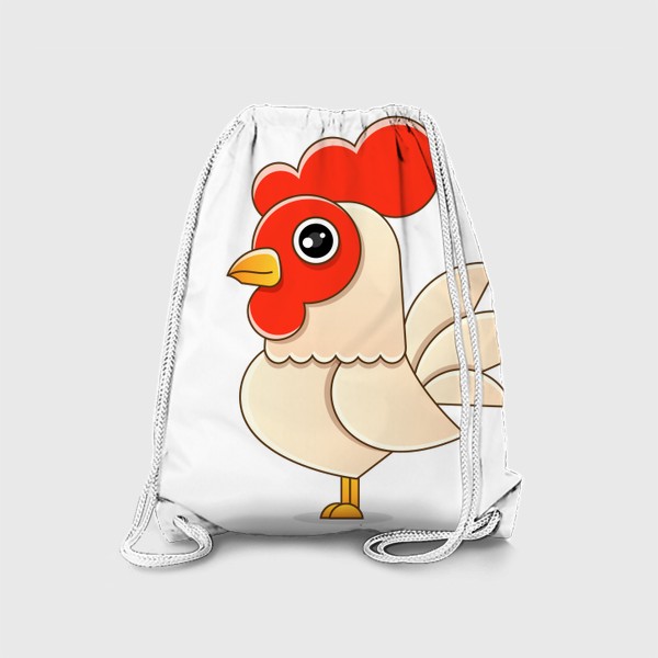 Рюкзак «Barcelos portuguese rooster. Symbol of Portugal. Vector flat illustration.»