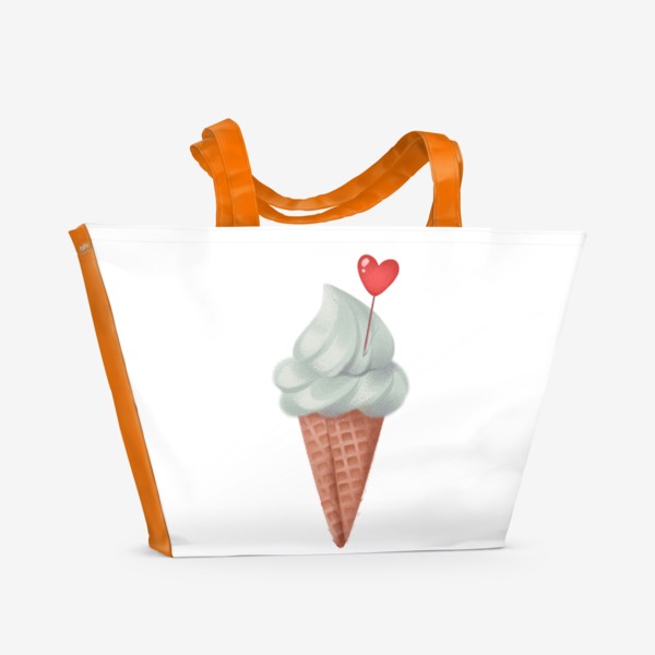 Пляжная сумка «фисташковое мороженое»