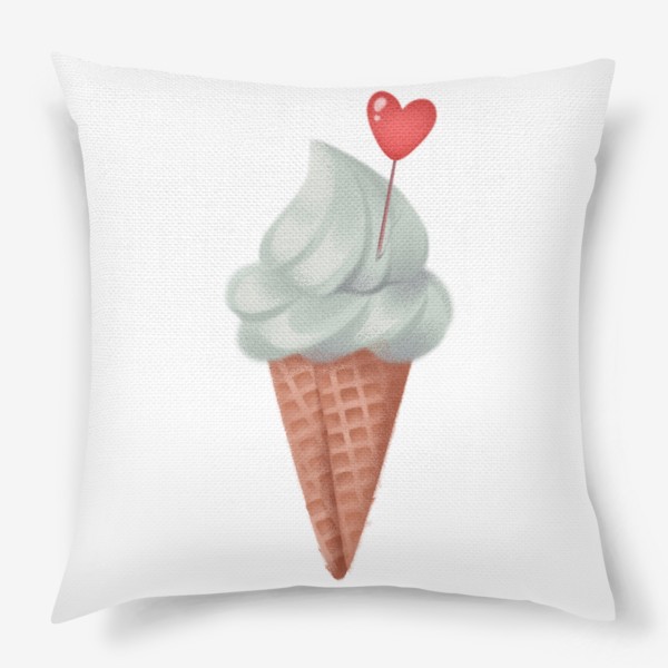 Подушка «фисташковое мороженое»