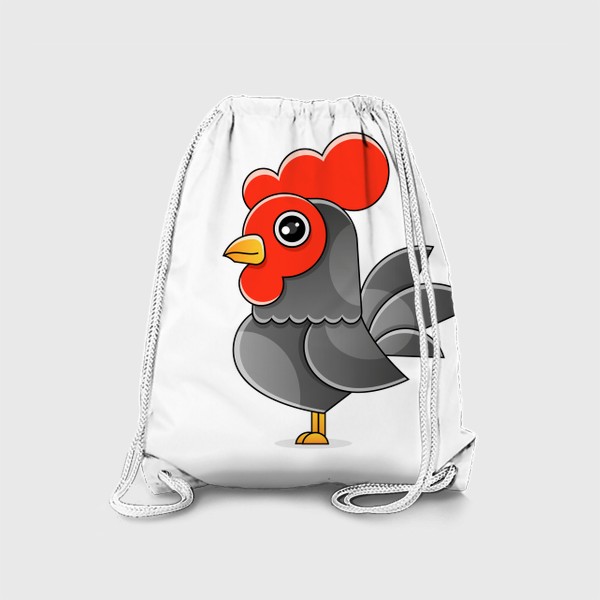 Рюкзак «Barcelos portuguese rooster. Symbol of Portugal. Vector flat illustration.»