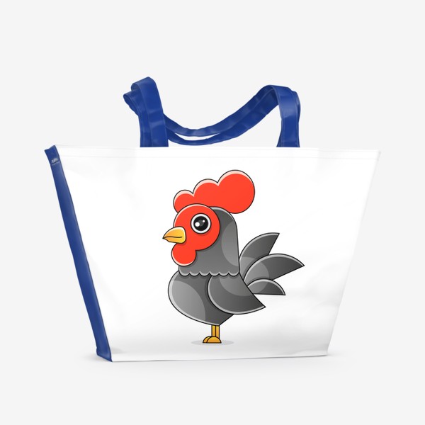 Пляжная сумка «Barcelos portuguese rooster. Symbol of Portugal. Vector flat illustration.»
