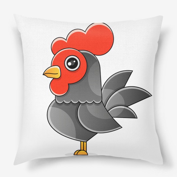 Подушка «Barcelos portuguese rooster. Symbol of Portugal. Vector flat illustration.»
