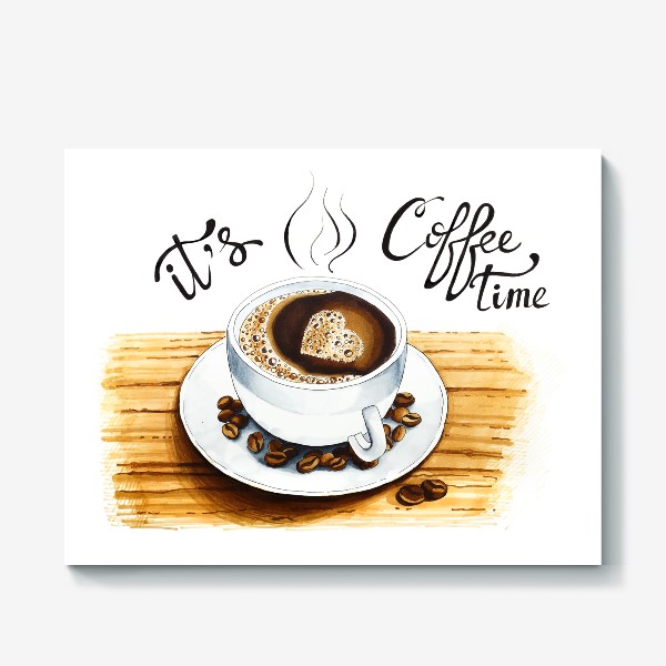 Холст «Время кофе»