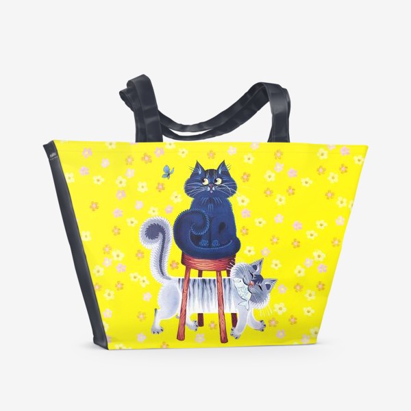 Пляжная сумка «мои котики»