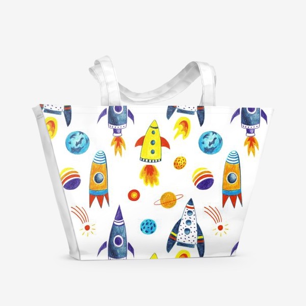 Пляжная сумка «День космонавтики»