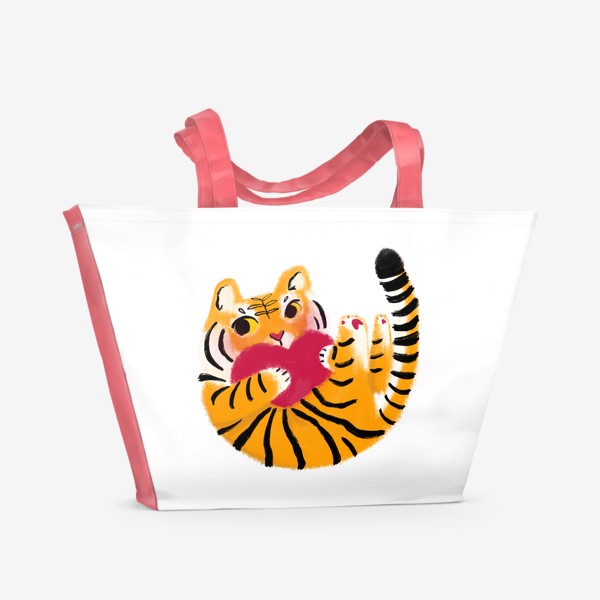 Пляжная сумка «Сердце тигра»