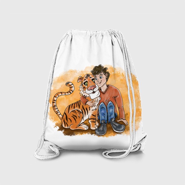 Рюкзак «Мальчик и тигр»
