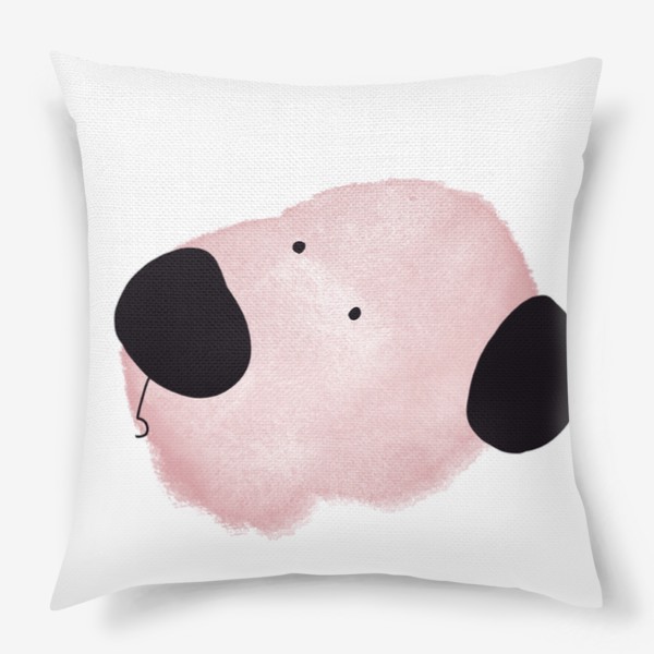 Подушка «Розовая собака»