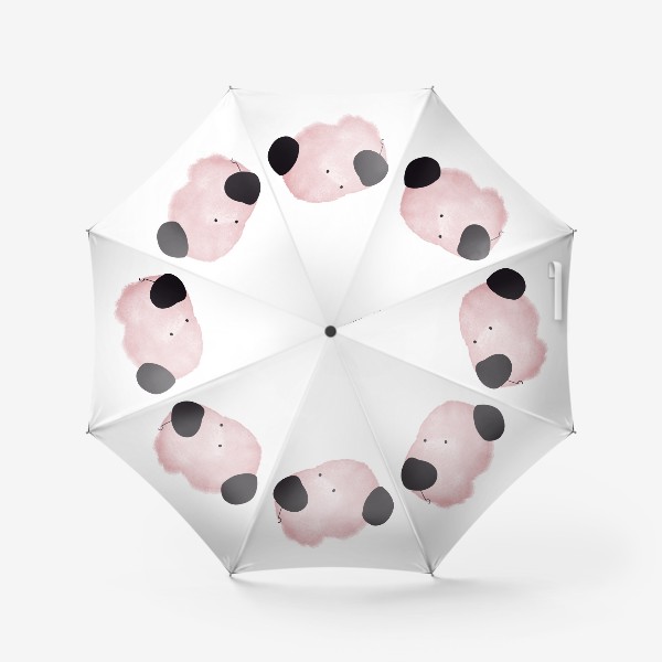 Зонт «Розовая собака»