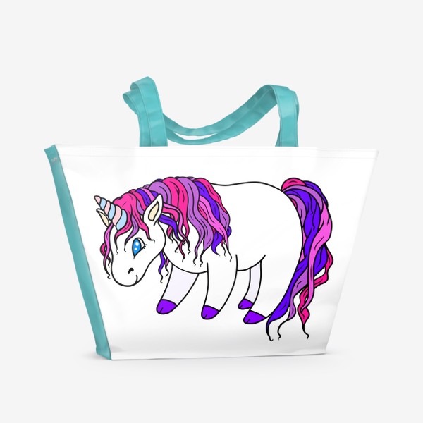 Пляжная сумка «Единорог пони»