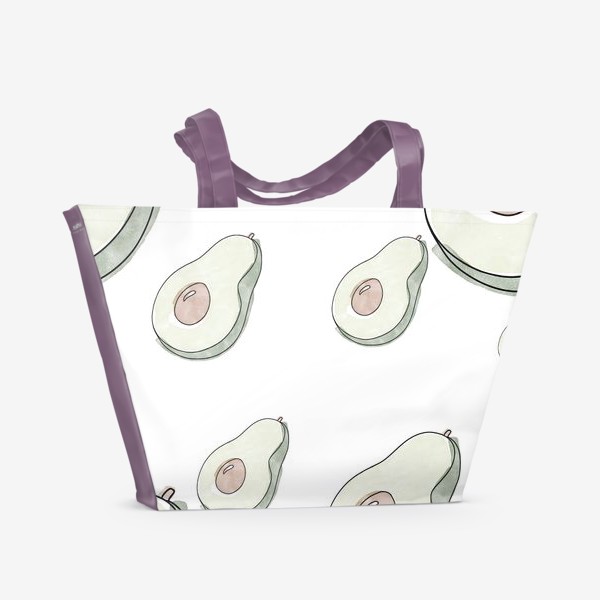 Пляжная сумка «Авокадо паттерн »