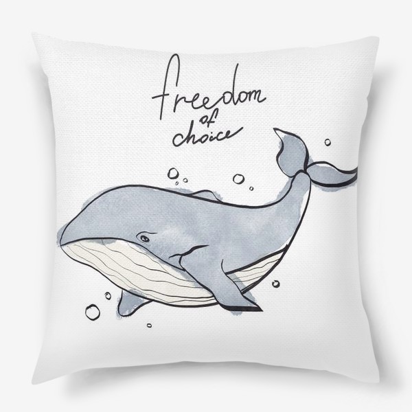 Подушка «Синий кит »