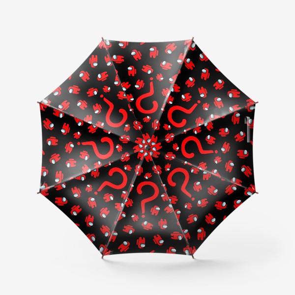 Зонт «Among us красный»