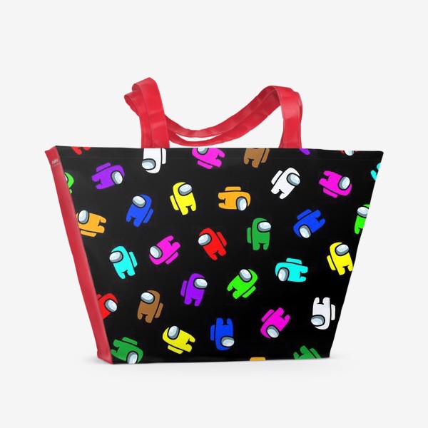 Пляжная сумка «Among us разноцветный»