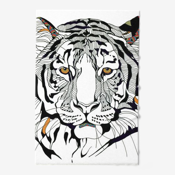 Полотенце «Тигр и немного "этно"»
