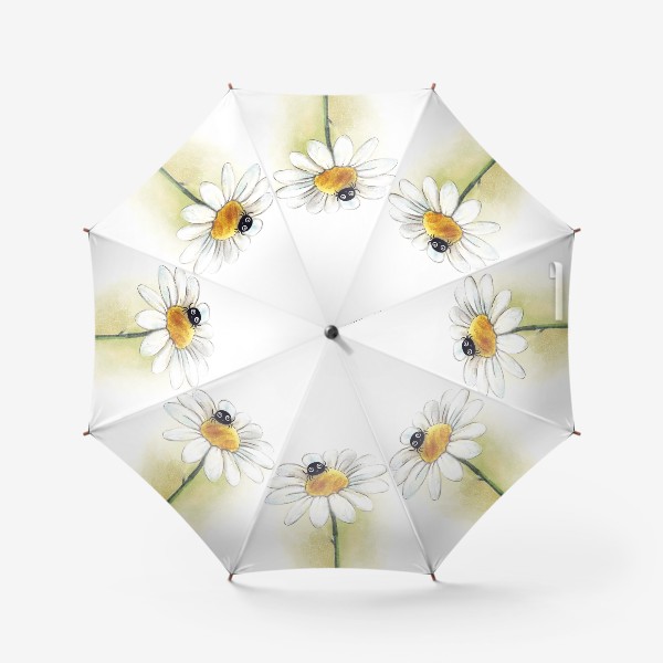 Зонт «Паучок на ромашке»