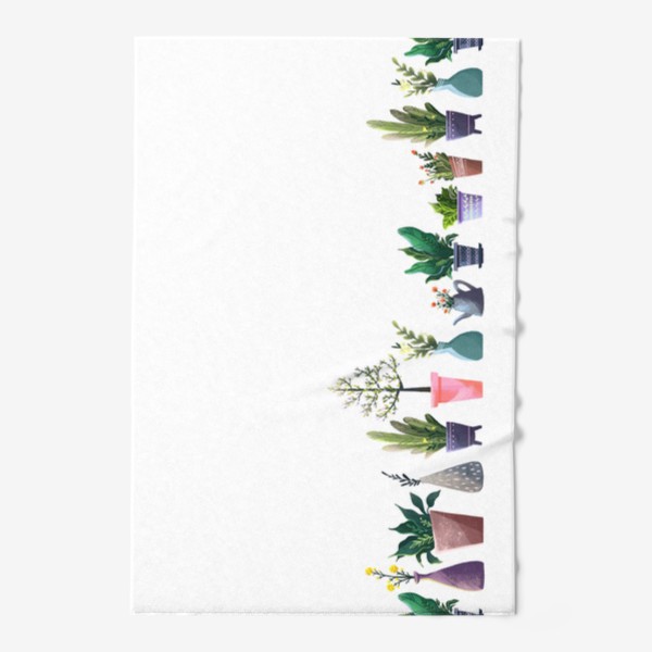 Полотенце «Садовый орнамент с растениями »