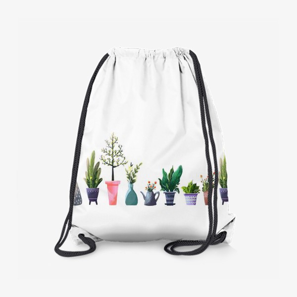 Рюкзак «Садовый орнамент с растениями »