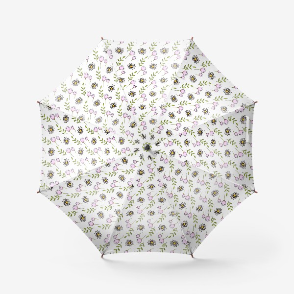 Зонт «ромашки и нежные цветы»