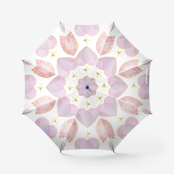 Зонт «Паттерн с разными драгоценными камнями»
