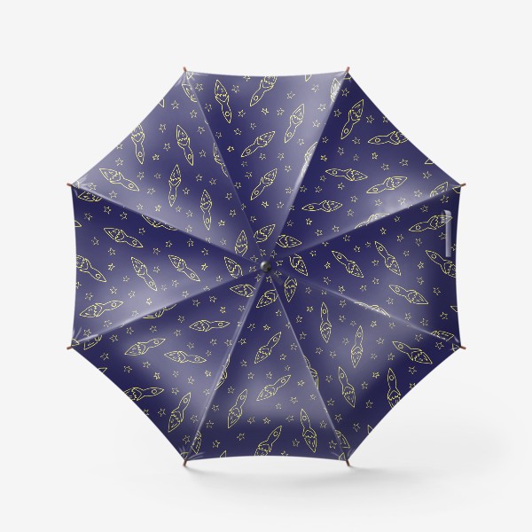 Зонт «ракета в космосе среди звезд. подарок для мальчика»