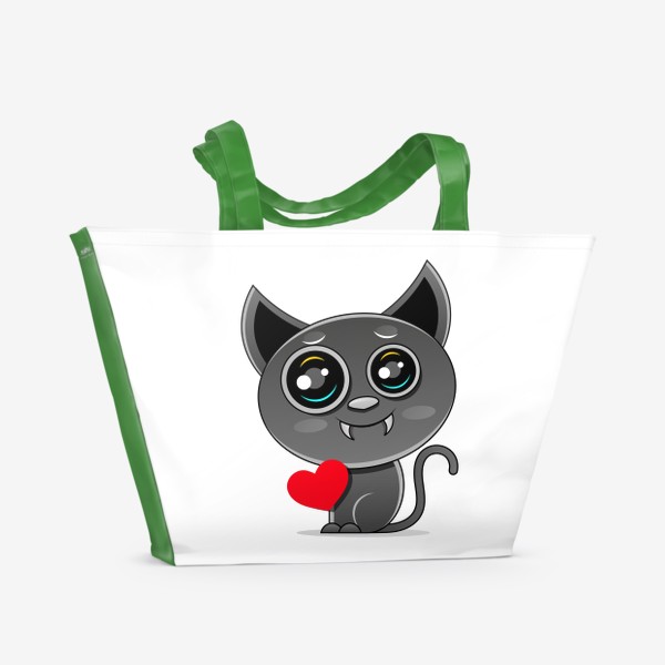 Пляжная сумка «Relax. Black cat »
