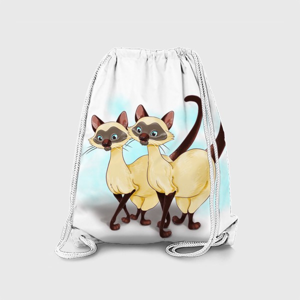 Рюкзак «Пара сиамских кошек»