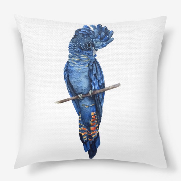 Подушка «Синий попугай»