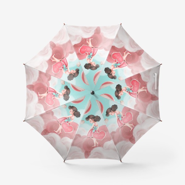 Зонт «Любовь, девушка, воздушный шар»